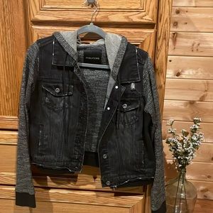 Maurice’s black distressed Jean jacket